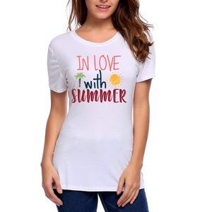In love with summer vinyl T-shirt
